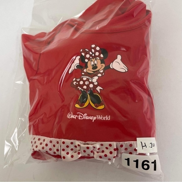 DISNEY Parks Red Minnie Mouse Dress Short Sleeve - 24 Month - Picture 8 of 9